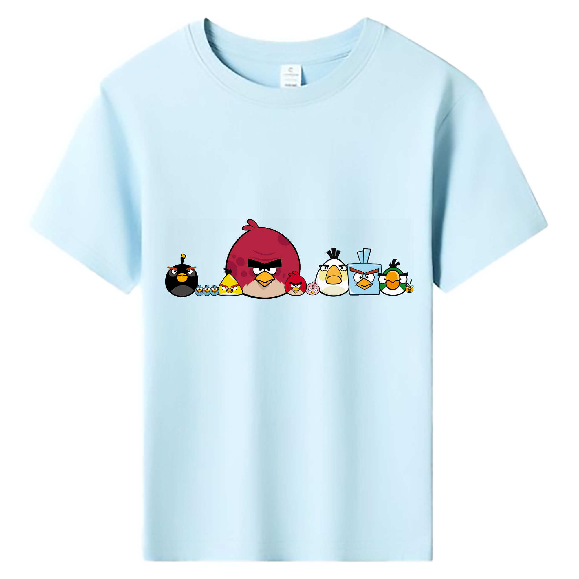（画像用） Angry Birds アングリーバード 綿100％キッズTシャツ（フロントプリント）